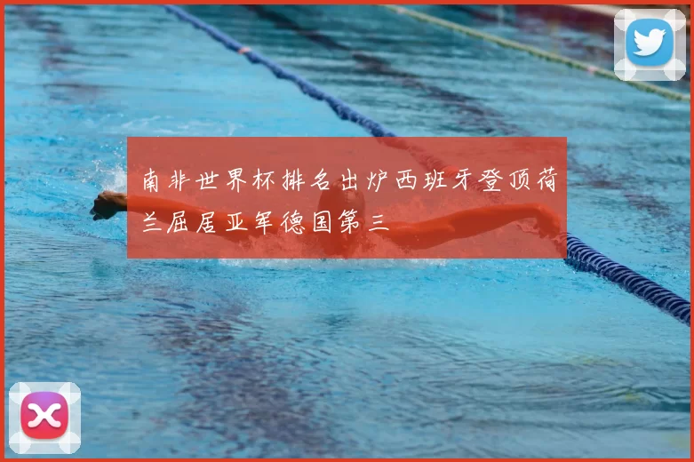 南非世界杯排名出炉西班牙登顶荷兰屈居亚军德国第三